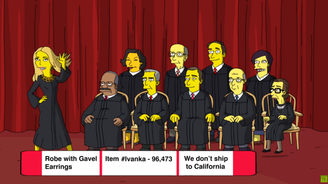 Así es como Los Simpson eligieron burlarse de los primeros 100 días del presidente estadounidense.