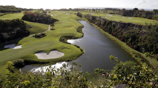 El campo de golf Green Monkey, en el resort Sandy Lane.