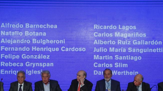 Reunión de ex presidentes iberoamericanos y empresarios en Buenos Aires, Argentina.