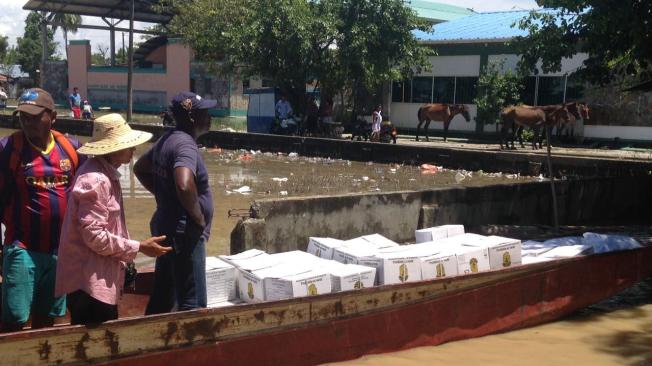 En Antioquia, avanzan las entregas de ayudas humanitarias para las personas afectadas por las inundaciones.