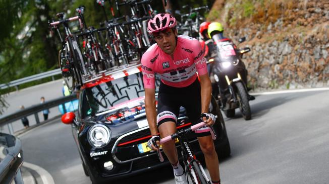 Tom Dumoulin, líder del Giro de Italia.