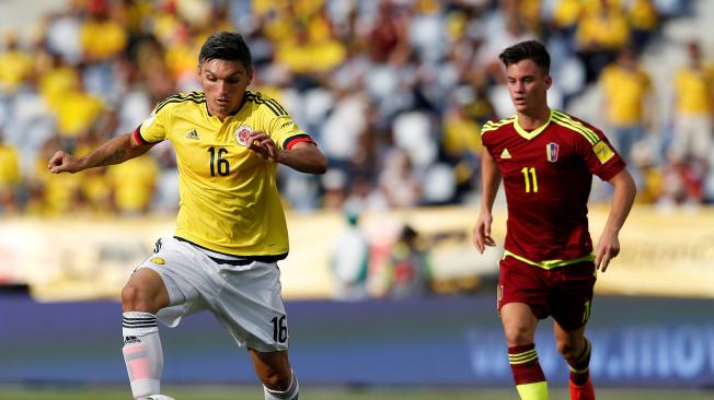 Daniel Torres con la Selección Colombia.