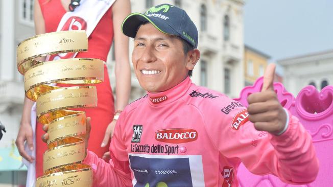 Nairo Quintana, título del Giro 2014.