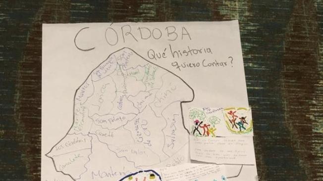 Cartografía de la violencia en el sur de Córdoba, realizada por los supervivientes.