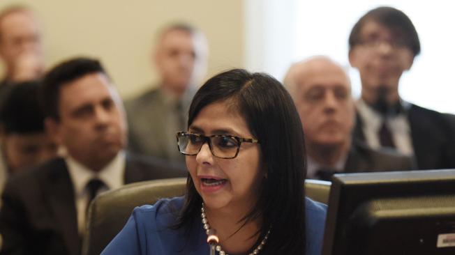No es seguro que la delegación venezolana en la reunión de la OEA sea encabezada por la canciller, Delcy Rodríguez,
