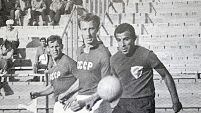 Marco Coll, en el juego Colombia vs. Rusia, en el Mundial de Chile 1962.