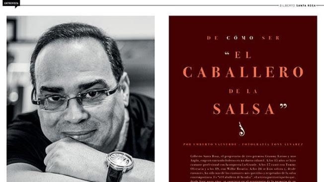 De cómo ser "el Caballero de la Salsa"
Entrevista con Gilberto Santa Rosa
Por Umberto Valverde. Fotos: Tony Álvarez