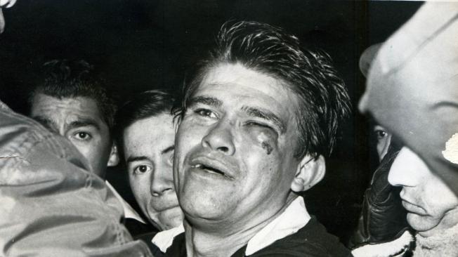 Guillermo 'Chato' Velásquez, tras la agresión de los jugadores de Santos, el 18 de junio de 1968. Ese día expulsó a Pelé.