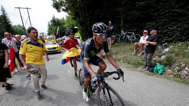 Nairo Quintana terminó la primera semana del Tour perdiendo 2 minunos 13 segundos con Chris Froome.