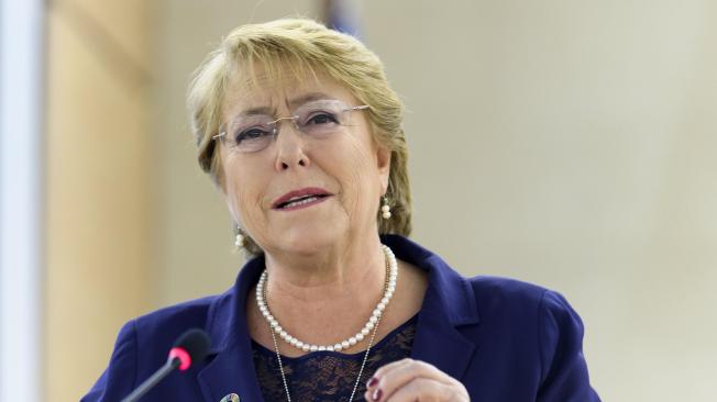 Michelle Bachelet, presidenta de Chile, quien como presidenta afronta un momento difícil en la economía de su país.