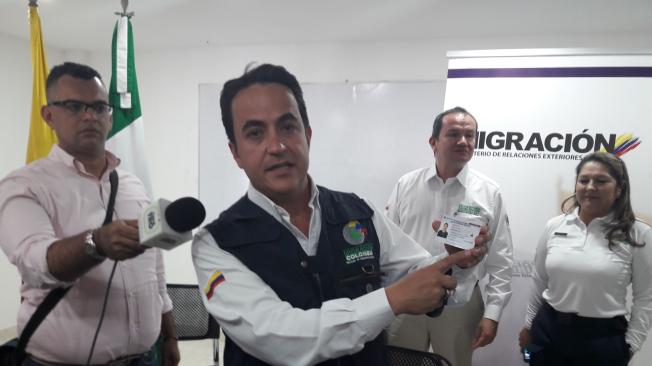 El director de Migración Colombia, Christian Krüger, aseguró que el nuevo documento fronterizo se empezará a imprimir a partir del próximo primero de agosto