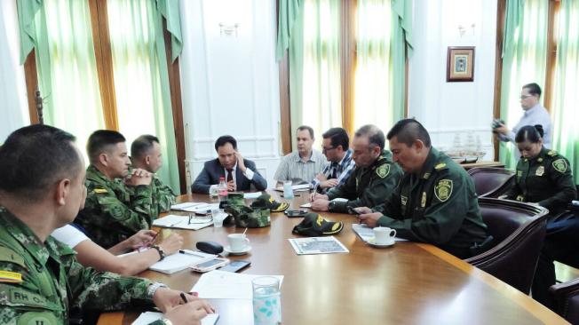 Altos oficiales de la Fuerza Pública y funcionarios de la Gobernación de Norte de Santander encabezaron un consejo de seguridad para esclarecer el paradero del secuestrado.