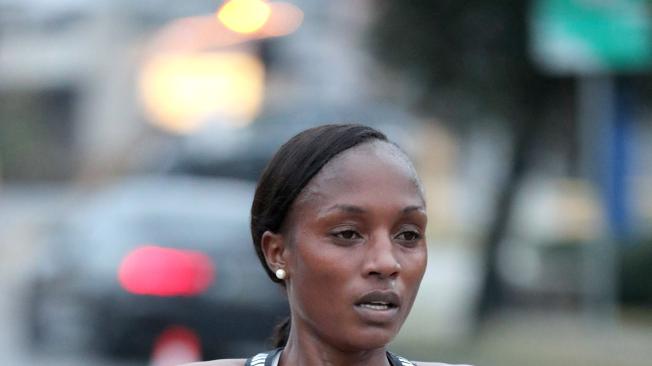 Mary Wacera Ngugi, atleta keniata, de 28 años y favorita para ganar la media maratón de Bogotá 2017.