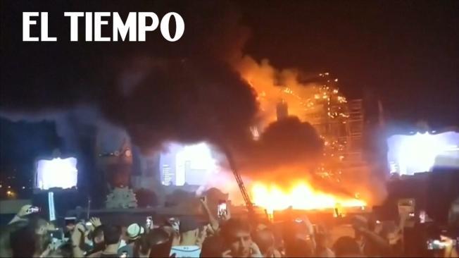 Incendio en festival Tomorrowland obligó a evacuar a más de 22.000 personas