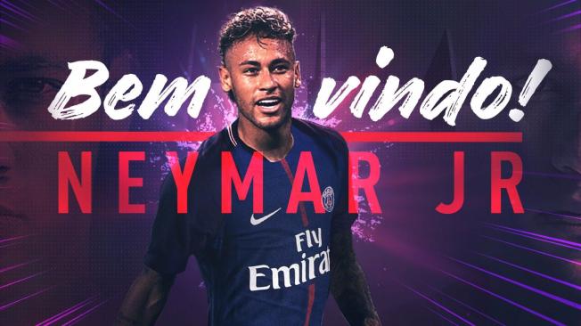 Anuncio oficial del fichaje de Neymar.