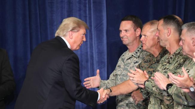 Donald Trump, luego de hacer el anuncio de enviar más tropas a Afganistán, donde los talibanes todavía tienen fuerte presencia.