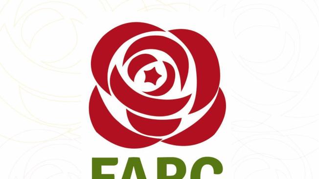 El logo del partido político en el que se transforman las Farc tiene una forma de rosa de color rojo.