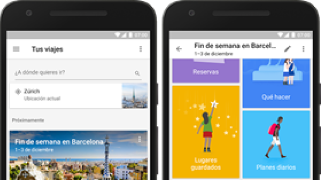 Google Trips está disponible para dispositivos Android e iOS,