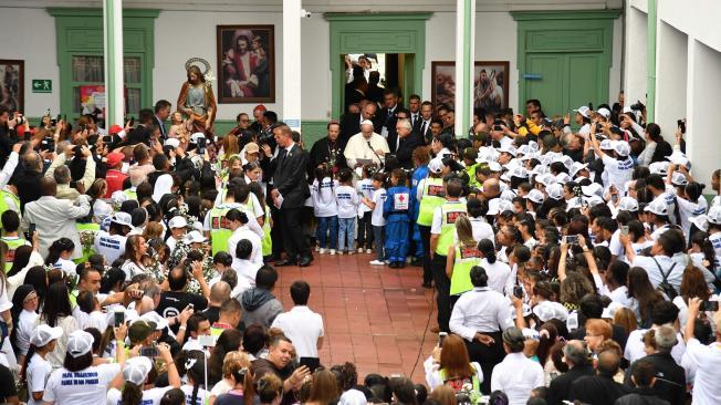 Francisco llegó a Hogares San José a las 3:00 p. m.
