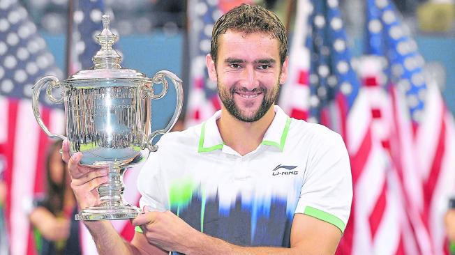 Marin Cilic y el título del US Open del 2014.