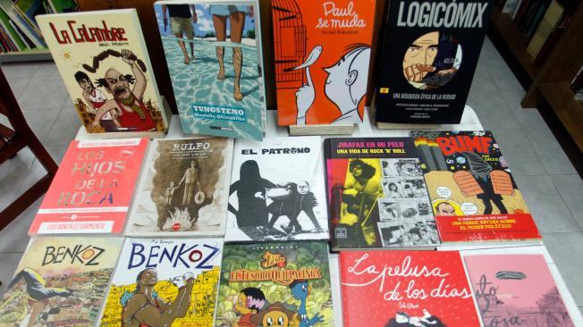 Libros de editoriales españolas que no se consiguen en la ciudad ni en el país, hacen parte del inventario del lugar.
