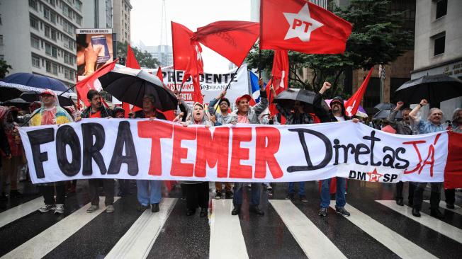 Multitudes de ciudadanos brasileños han salidos a las calles a protestar contra el mandatario brasileño, Michel Temer.