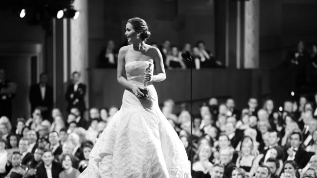 La actriz Jennifer Lawrence, con un Dior.
