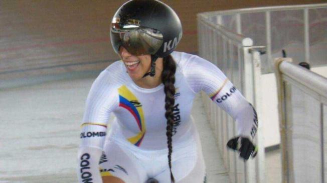 Mariana Pajón, oro en el ciclismo de pista de los Juegos Bolivarianos.