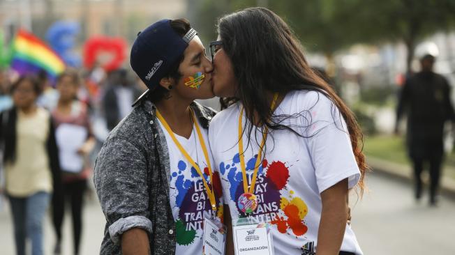 Manifestación por los derechos de la comunidad LGBT en Perú