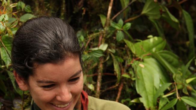 La ecóloga colombiana, Natalia Ocampo.