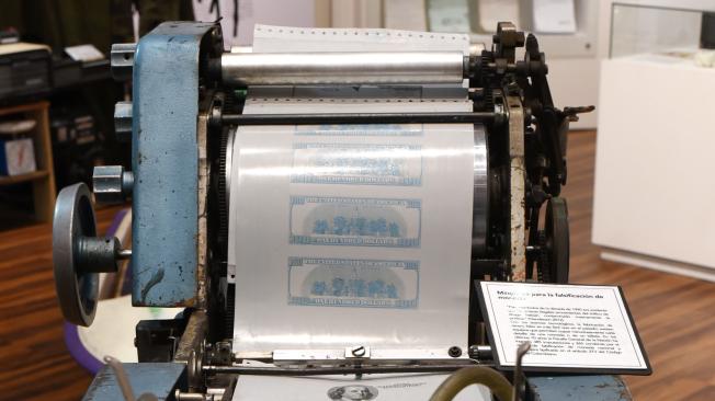 Esta  máquina fue utilizada para falsificar monedas