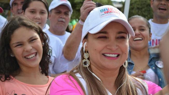 La exmandataria continúa su campaña política por los municipios del Quindío.