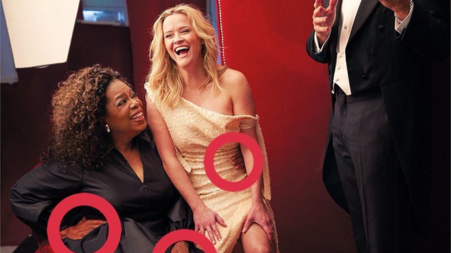 Un descuido hizo que Oprah Winfrey apareciera con tres manos en una fotografía del sitio web de Vanity Fair. (Foto: Matthias Gaggl)