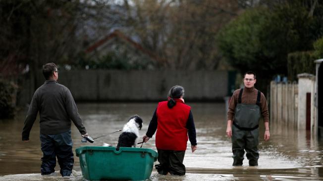 Más de 400 personas tuvieron que ser evacuadas de varias zonas de las afueras de París, donde la crecida del río generó inundaciones y se mantiene el peligro, pues continúa aumentando su nivel.