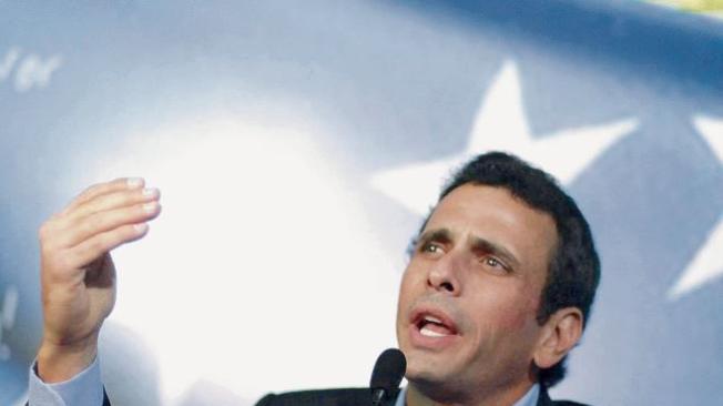 Henrique Capriles, líder opositor del gobierno de Nicolás Maduro.