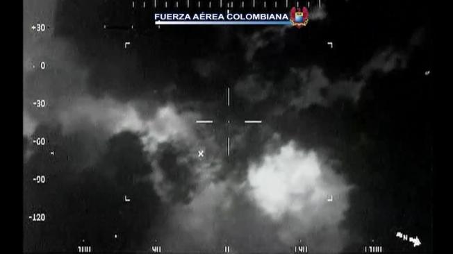 Imagen de la operación de bombardeo contra las disidencias de las Farc en Guaviare