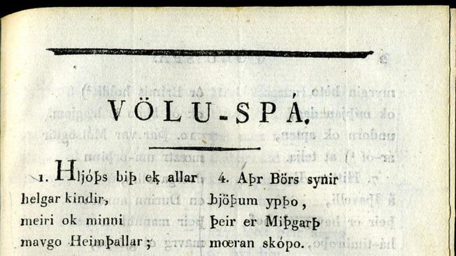 El poema medieval más famoso de Islandia, el Voluspá, describe la erupción del Eldgjá y vaticina la llegada del cristianismo (Foto: A.A. Afzelius/Wikimedia Commons)