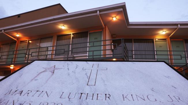 El balcón de la habitación 306 del motel Lorraine en Memphis, lugar donde fue asesinado Martin Luther King.