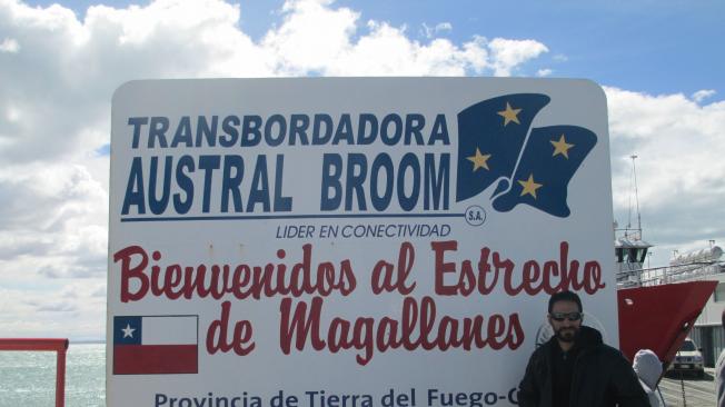 Este quijote latinoamericano en el Estrecho de Magallanes.