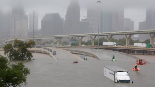 La ciudad de Houston, en Texas, fue una de las más afectadas por inundaciones tras el paso de la tormenta Harvey.