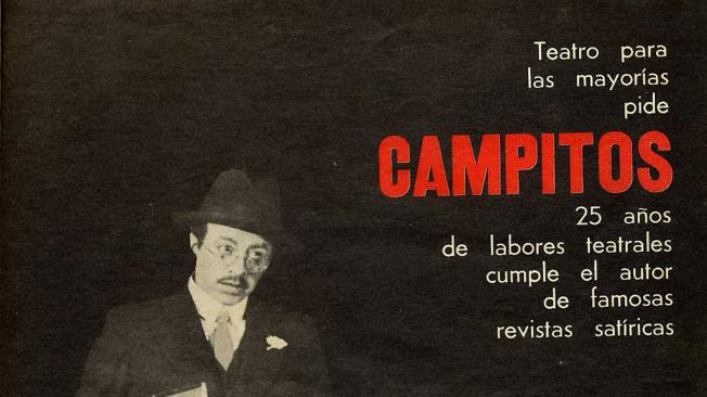 Afiche promocional de 'Campitos, empleado público', que se estrenó en 1947.