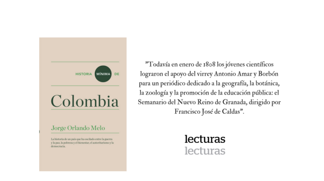 Fragmento del libro Historia mínima de Colombia del historiador Jorge