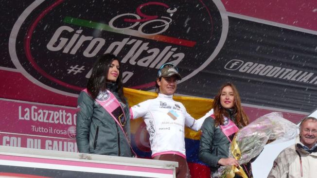 Carlos Betancur, mejor joven del Giro 2013.