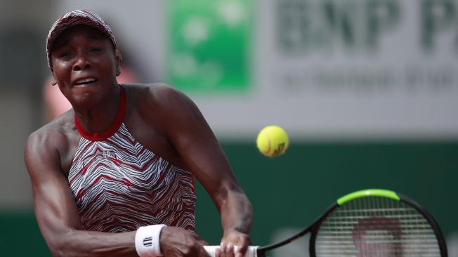 Venus Williams fue eliminada del Roland Garros 2018.