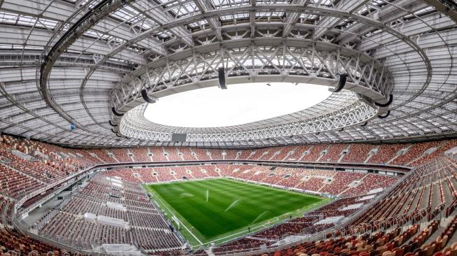 Esta es la imponente imagen del estadio Luzhniki de Moscú, donde se llevará a cabo la inauguración y la final del Mundial de Rusia.