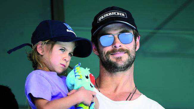 Chris Hemsworth, con su hija India Rose.
