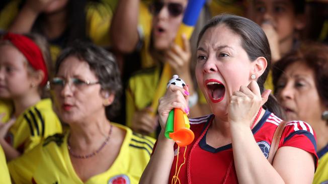 Las caleñas se gozaron el partido de la selección Colombia