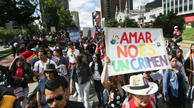 Además de Bogotá, también hubo marchas en Cartagena, Medellín, Barranquilla y Cali, entre otras, en donde varios edificios gubernamentales fueron iluminados con colores alusivos a la bandera de la comunidad LGBTI.