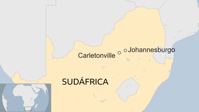 BBC Mundo: Mapa de Sudáfrica