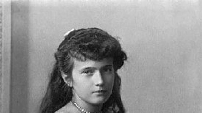 Anastasia Romanov, hija menor del último zar de Rusia.